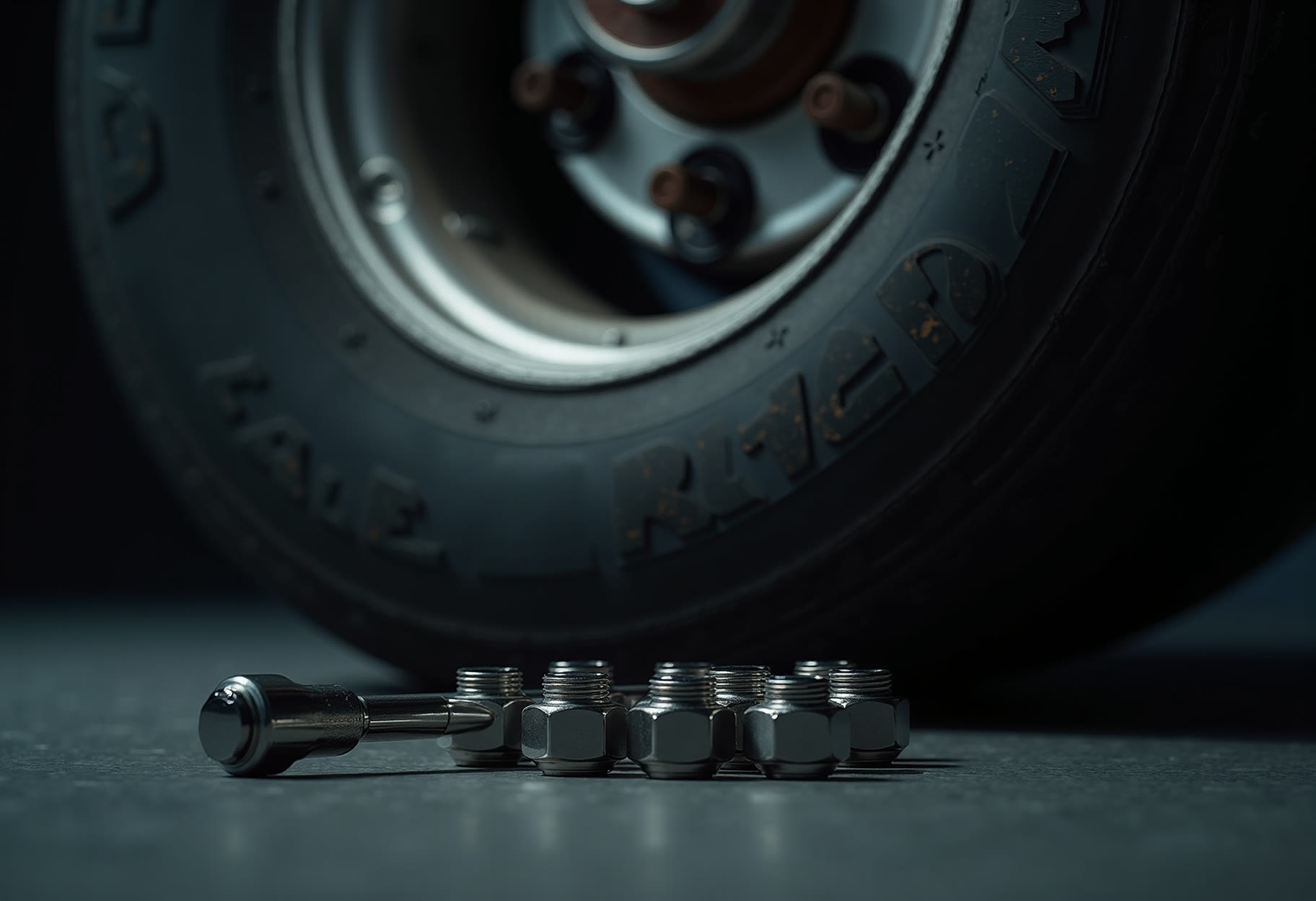 Hub and lugs — 140 ft-lb, re-torque at 500